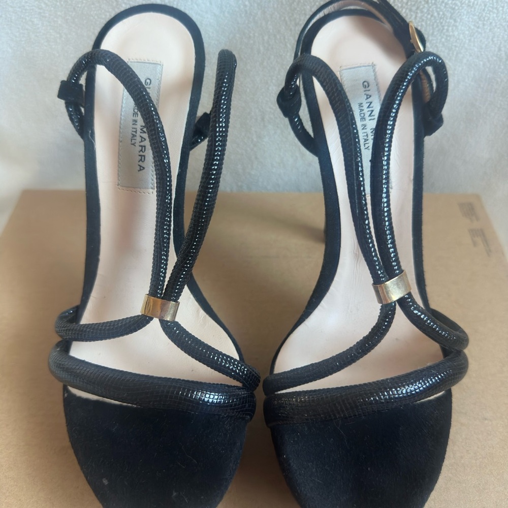 Gianni Marra Black Strappy Women's Heels